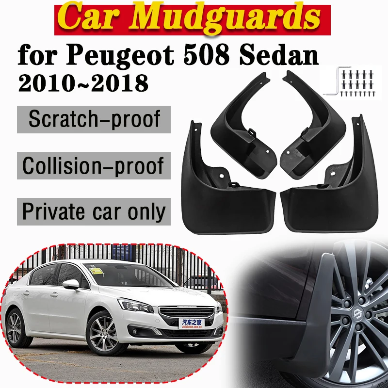

Car Mud Flap Fender For Peugeot 508 Sedan 2010~2016 2017 2018 Mudguards Splash Guards Front Rear Anti-splash Mudflap Accessories