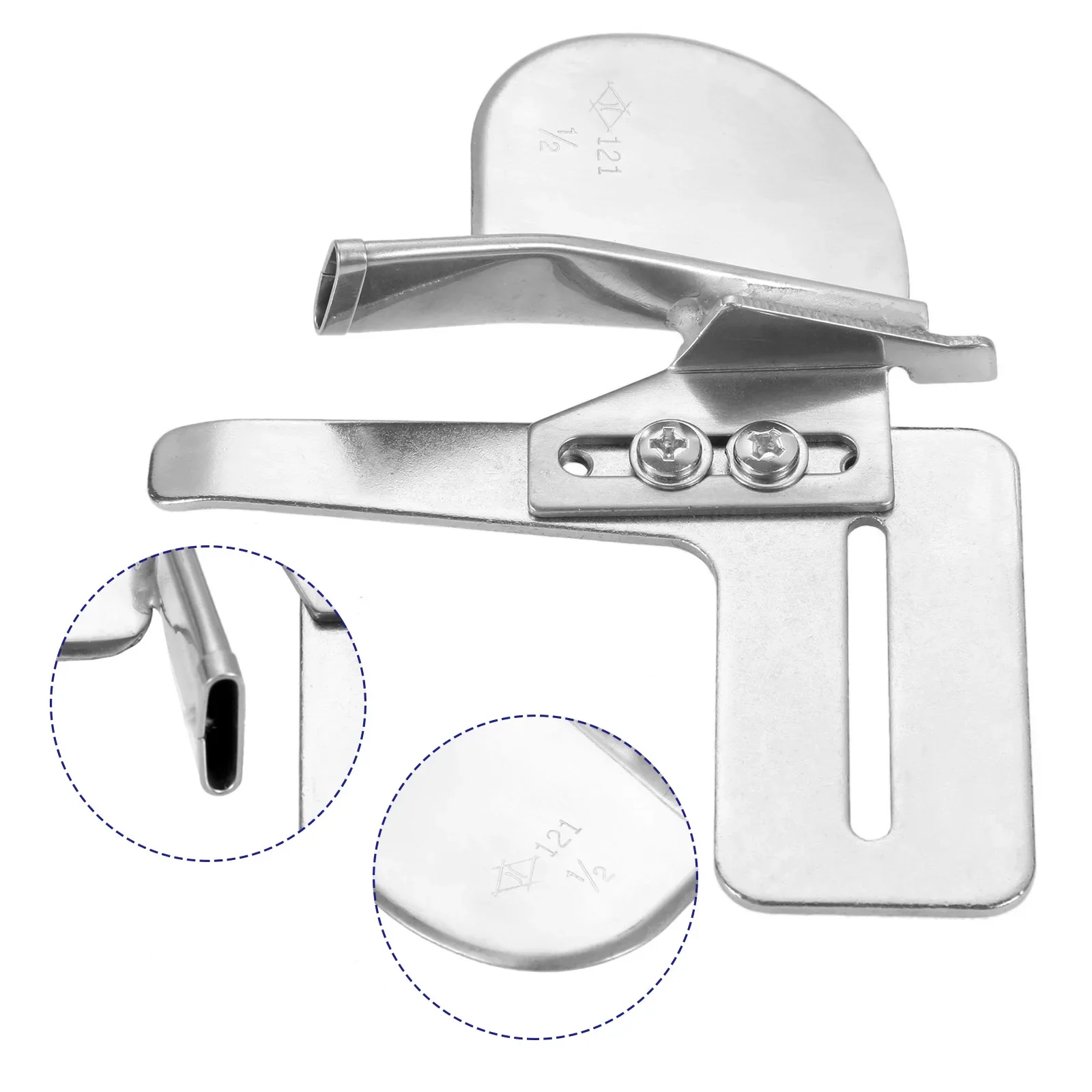 

Single Needle Flat Car Industrial Sewing Machine Binding Folder Single Fold Bias Binder Attachment for Singer Zigzag 20U Brother