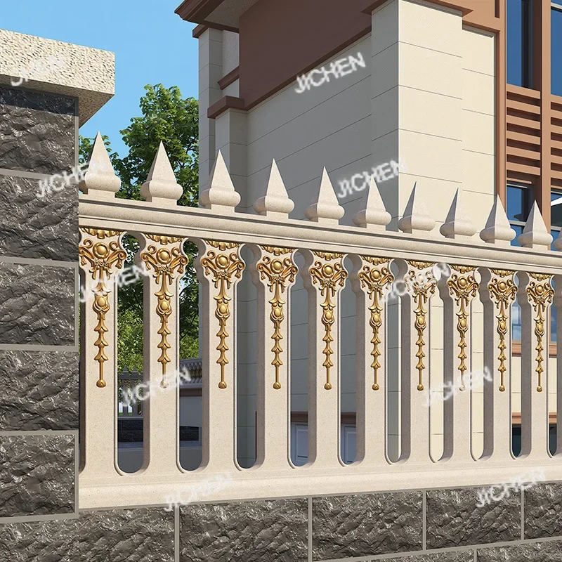 ZQ European Style Cast-in-place Roman Column Mold Cement Railing Fence Orchid Vase Balcony Guardrail Building Template
