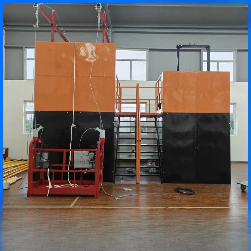 Teaching hanging basket platform, construction machinery exterior wall construction electric building lifting platform
