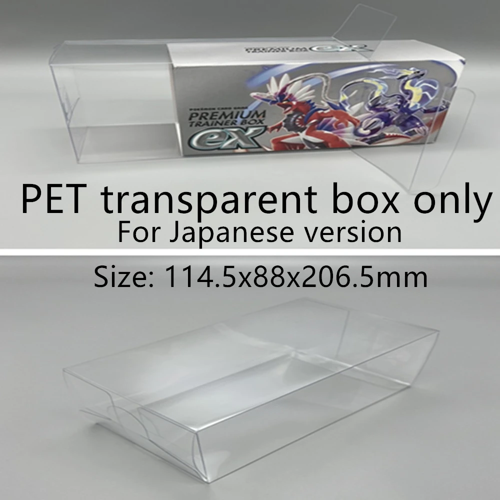 

Пыленепроницаемый прозрачный бокс для хранения карт Pokémon Scarlet/Violet ‌ Тренер ‌ ‌ Пластиковый защитный чехол для карт PTCG PET Boxs