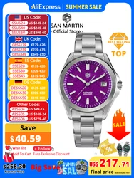 San Martin New Gada Fashion Sport Watch 39mm NH35 Automatic Mechanical Men Watches Dress Waterproof 100m Luminous SN0129