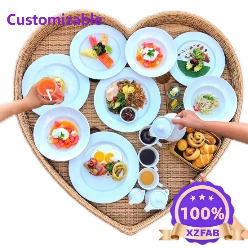 Factory Direct 2026 Bali homestay swimming pool floating tray breakfast afternoon tea water plate Vietnam Internet celebrity