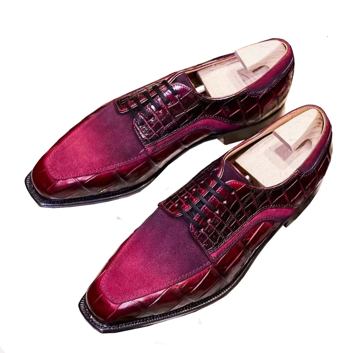 

Мужские туфли, мужская формальная обувь, модная обувь для отдыха, туфли из крокодиловой кожи для мужчин