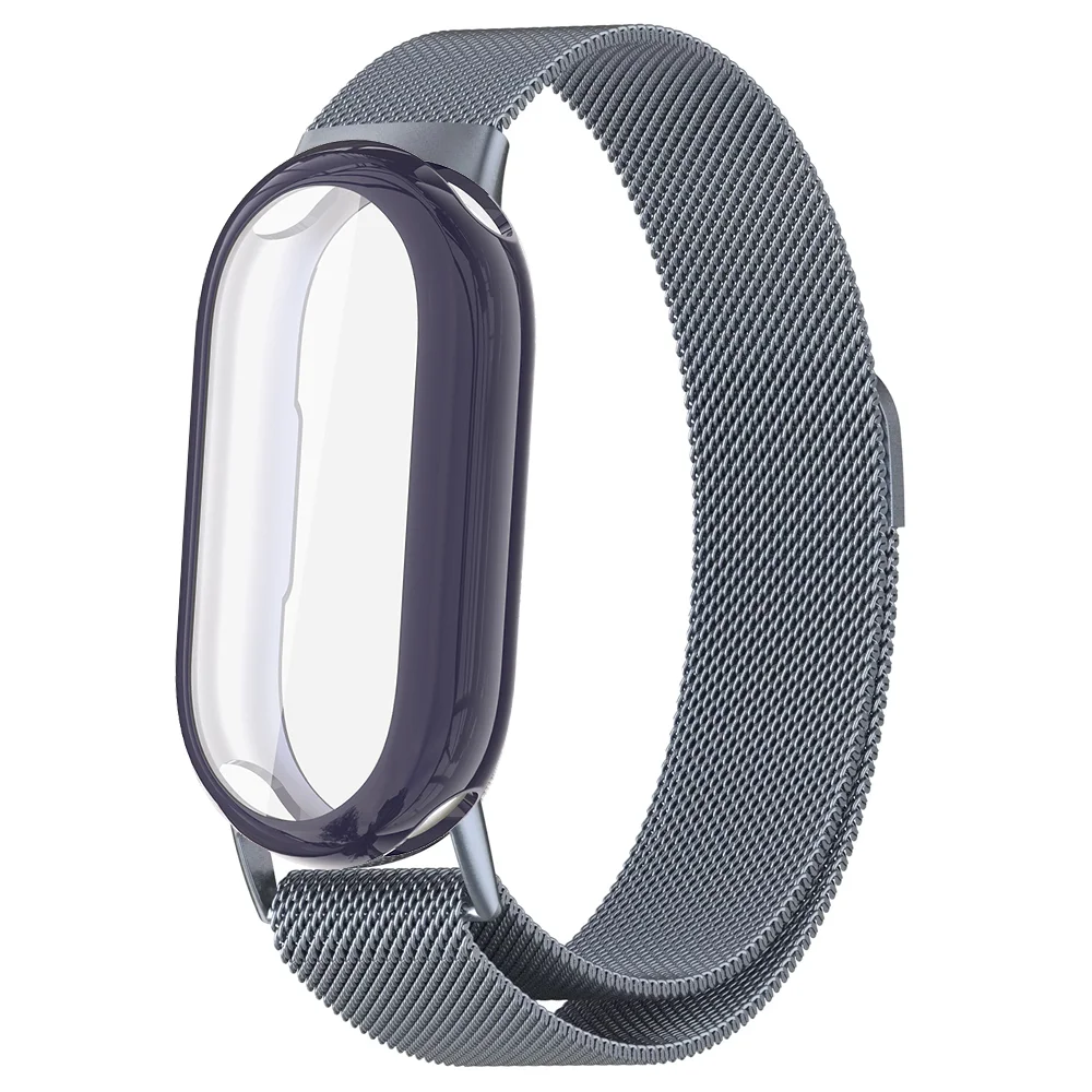 Milanese-Armband + TPU-Hülle für Xiaomi Mi Band 9 8 10 Armband NFC Edelstahl-Armband Correa Xiaomi Smart Band 10 9 8 Zubehör – Detail 6