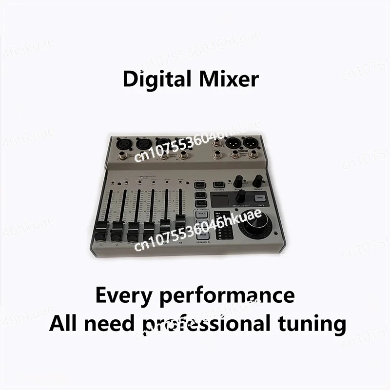 Streaming 8-8 Audio Digital Mixing Console, Audio New Performance Bar Design,