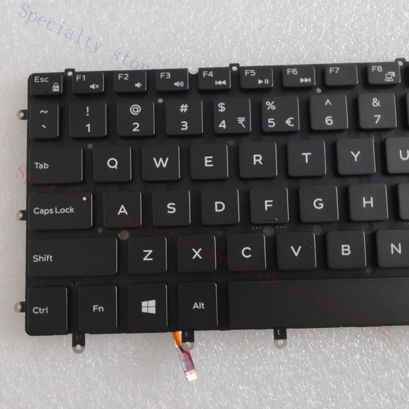A+  FOR DELL XPS 13 9360 9350 Keyboard with Backlight Small Carriage Return 04XVX6