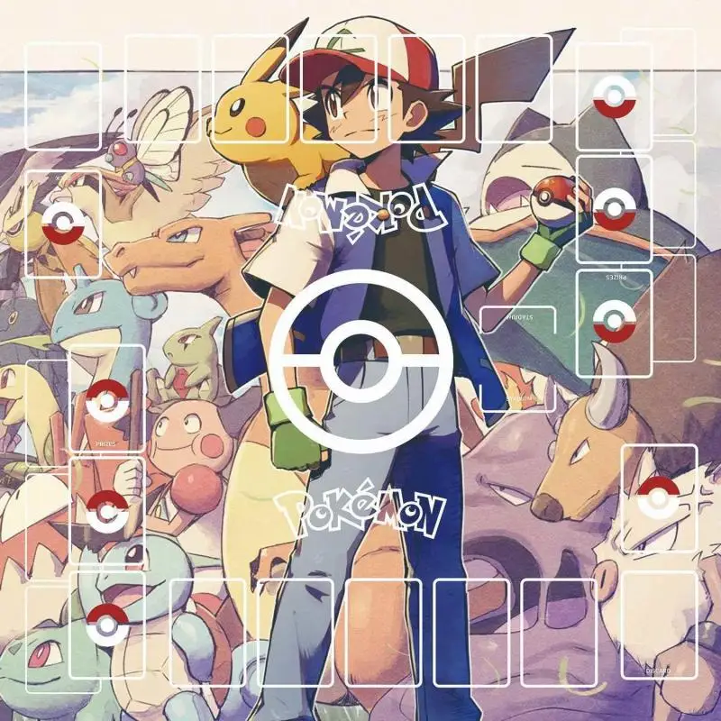 

Лидер продаж Pok é mon Card Battle Pad Elf Pad PTCG Card Pad Card Battle Pad Double Game King Pad Storage Table Pad