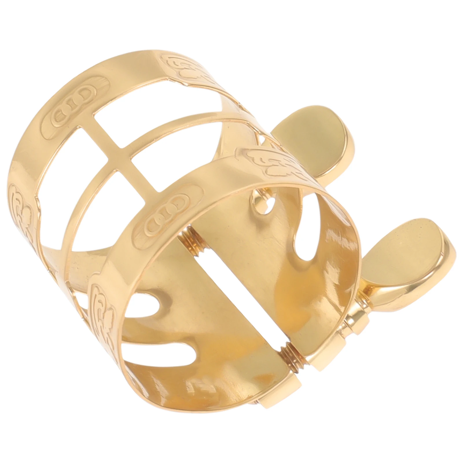 

Adjustable Saxophone Clip Alto Sax Ligature Metal Sax Clip Wind Instrument Accessory For Saxophone Parts Fastener Engraved