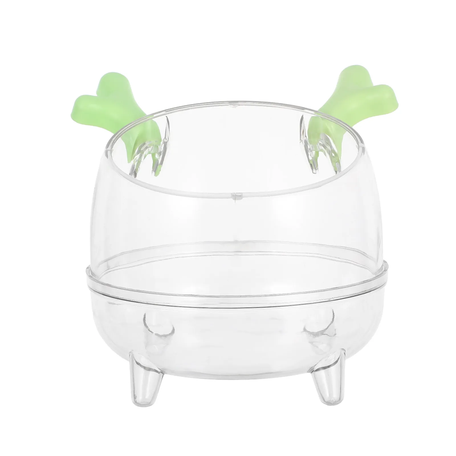 

Clear Hamster 2 in 1 Bathroom Toilet Hamster Cage Accessory Chinchilla Sandbox Toilet Small Pet Toilet Training And Bathing Box