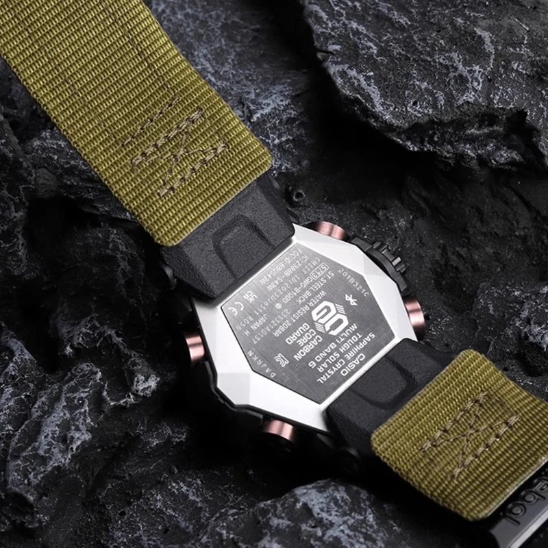 GWG-B1000 حزام ساعة نايلون ل كاسيو G-Shock GWG-B1000 الجيل الثالث Mudmaster تعديل حزام الرجال مريح للتنفس