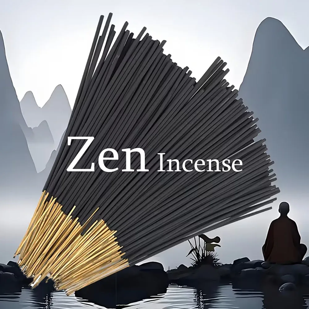 19/49/98 Black Zen Incense Sticks, a Type of Restrained Black Zen Incense That Restores the Original Essence of Eastern Zen Buddhism The Aroma Is Rich, Relaxed, Neither Overpowering nor Sharp, with Moderate Smoke and a Long-Lasting Aftertaste. Applicable to