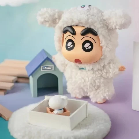 핫 크레용신짱 블라인드 박스 코스튬 파티 시리즈 비닐 인형 애니메이션 액션 피규어 미스터리 박스 귀여운 컬렉션 모델 장난감 선물