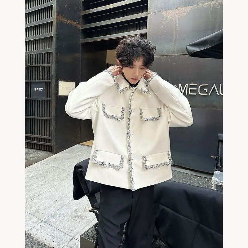 

Wool Blend Jacket Man High Quality Mens Adventure Risk Challenge Excitement Thrill Danger Experience Knowledge Learning Decorate