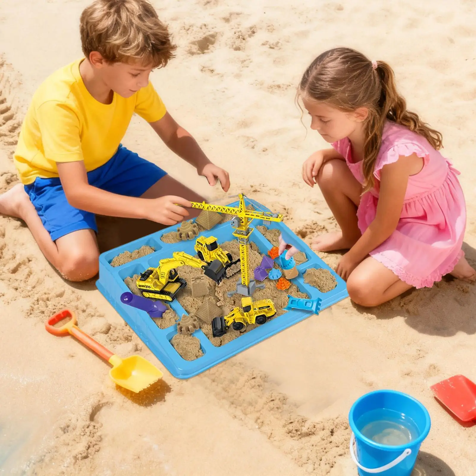 プレイ建設砂キット 宇宙工学 ビーチおもちゃ 建設おもちゃ 車両 男の子 女の子 就学前のお子様 屋内 屋外用