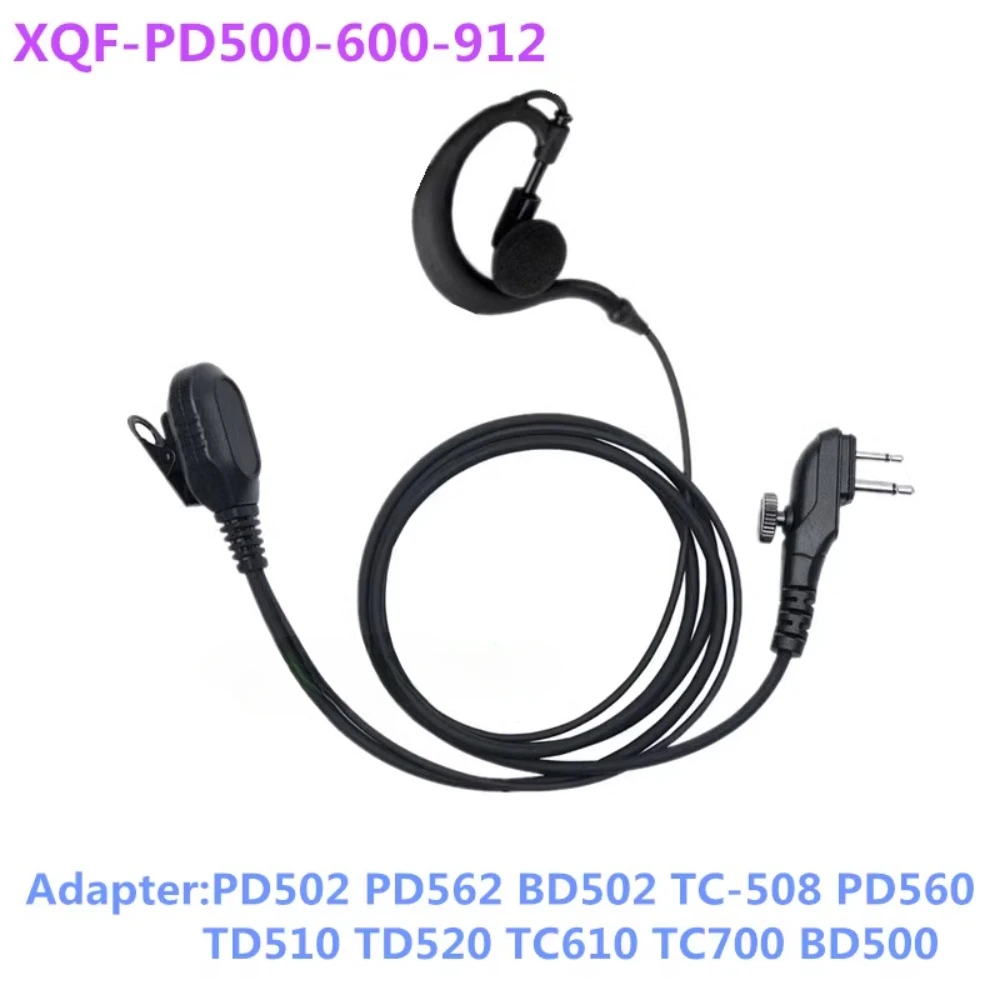 Adapt  For HYTERA TC508 BD500 PD562 PD502 TD510 Walkie-talkie Comfortable Ear-hanging Iron Clip Earphone Wire Headset