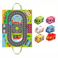 Juego de coches de tela Montessori