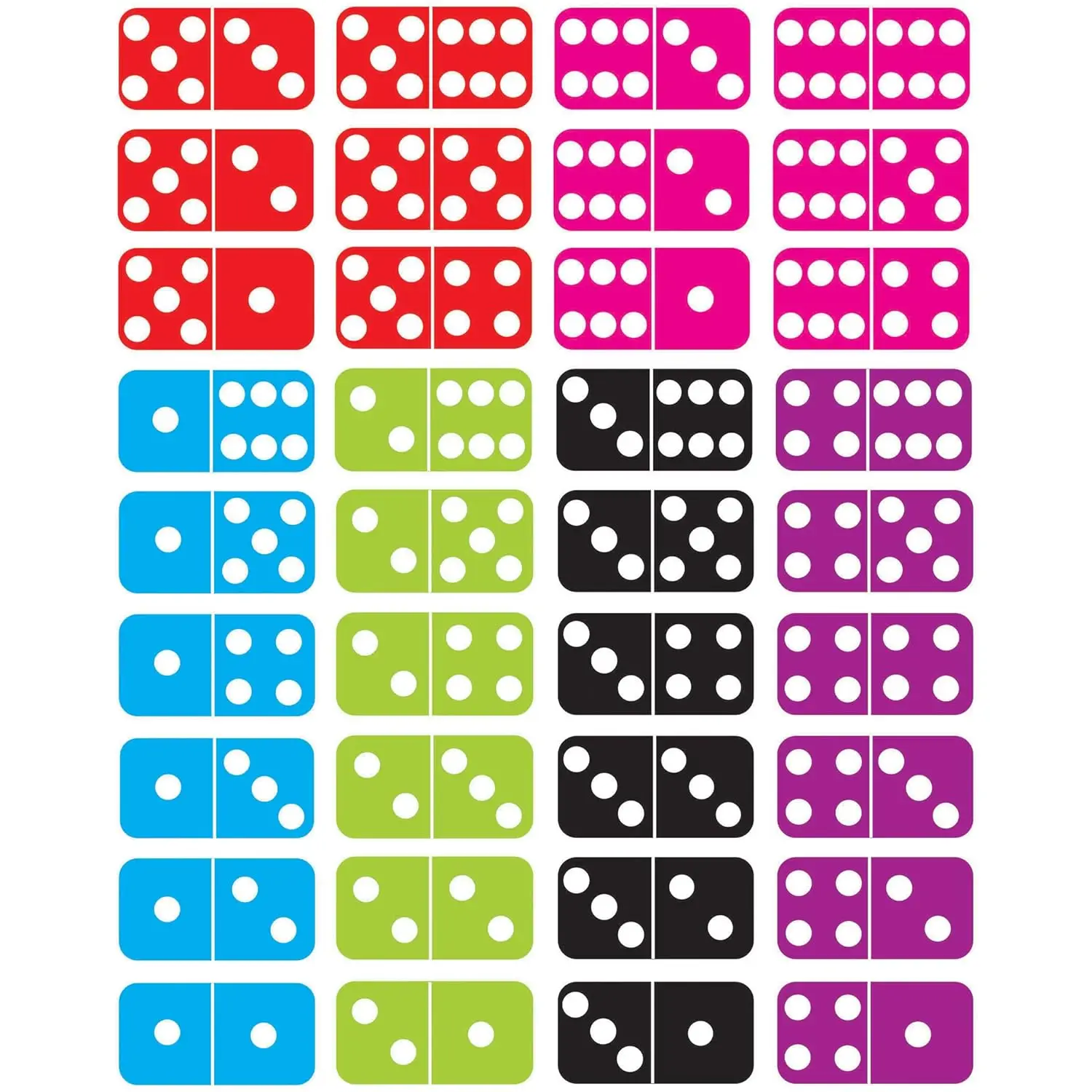 Educational Math Dominoes Magnetic Learning Tools for Classroom and Home Use