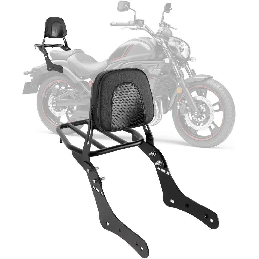 

Black Detachable Backrest Sissy Bar Motorcycle Backrest Rear Tail Luggage Rack for Kawasaki Vulcan 650 Vulcan S 650 2015-2021