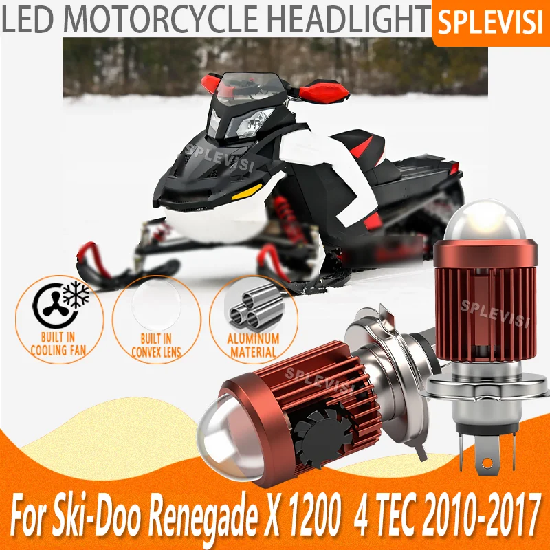 

LED Motorcycle Headlight - Uncompromised Clarity For Ski-Doo Renegade X 1200 4 TEC 2010 2011 2012 2013 2014 2015 2016 2017