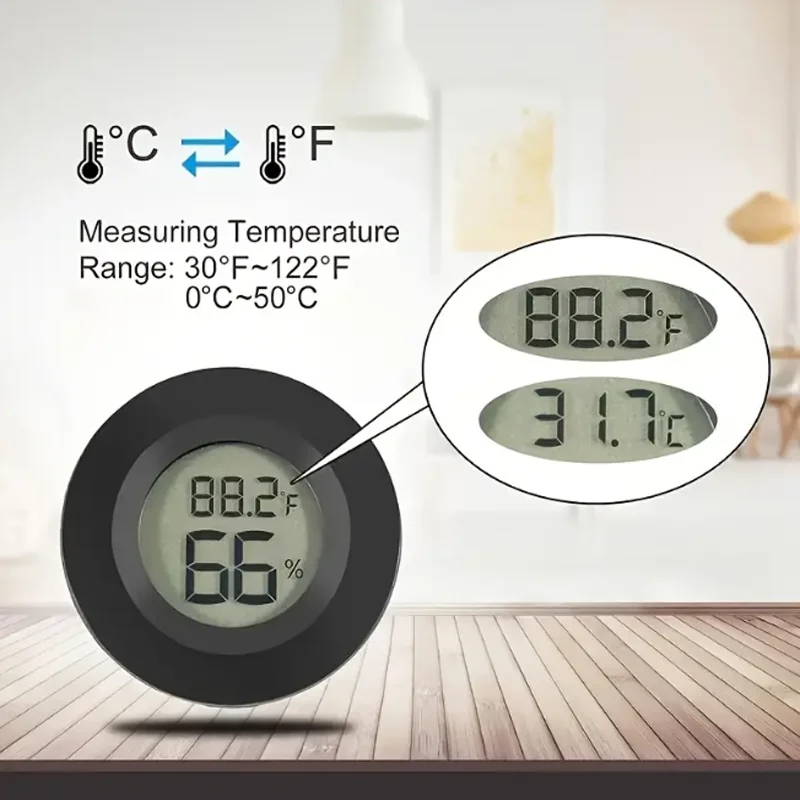 -50~ +70 ° C Mini LCD cyfrowy termometr higrometr lodówka z zamrażarką Tester temperatury czujnik miernik wilgotności detektor