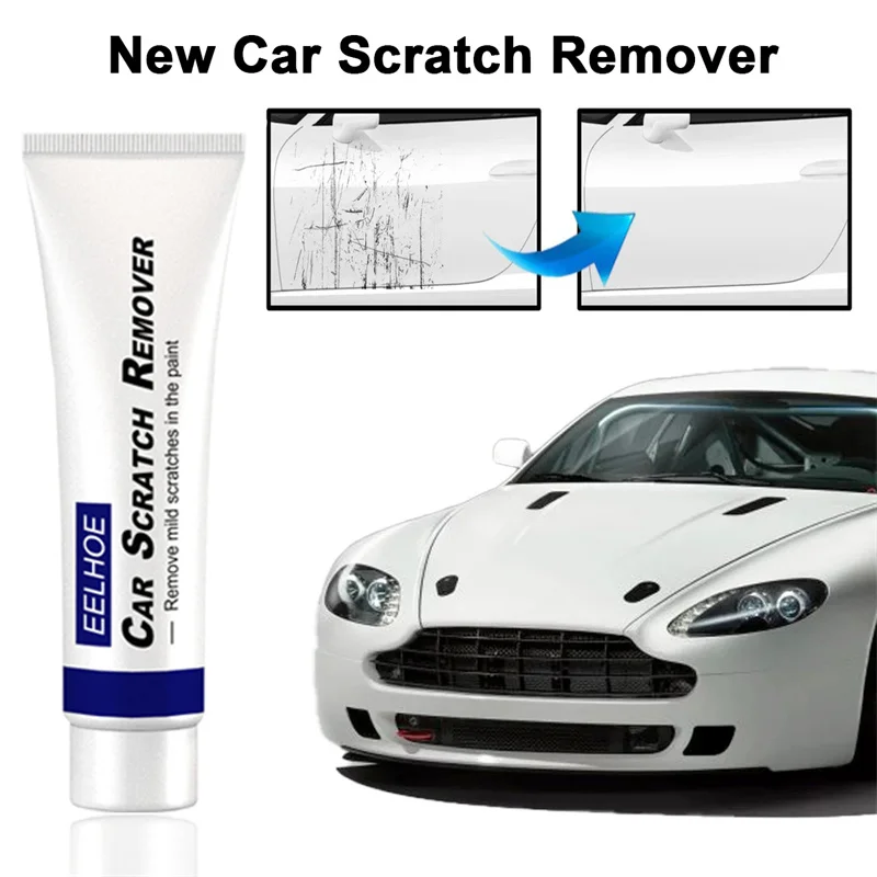 Car Scratch Removal Cream Car Styling Wax Scratch Repair Polishing Kit Auto Body Grinding Compound Anti Scratch Cream 80G 1 Set