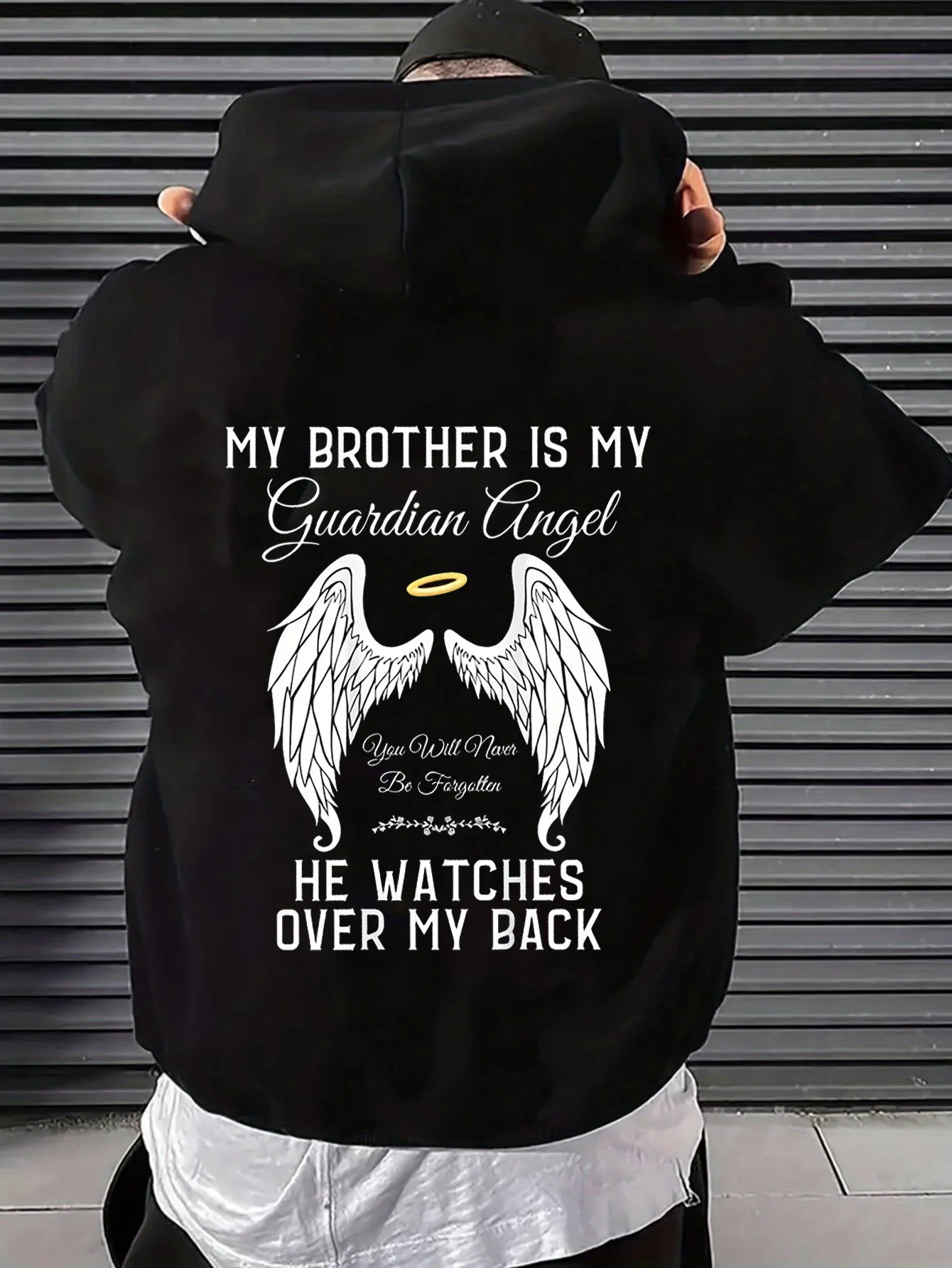 Street Style Fashion Quotes - Sweat-shirt à capuche pour homme commémorant