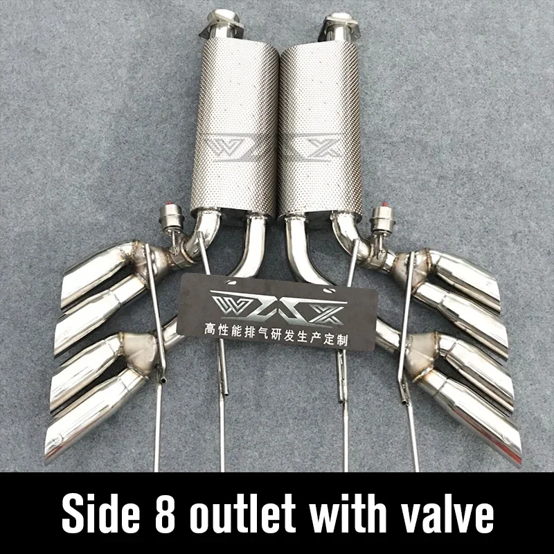 أنابيب كاتم صوت العادم Catback G63 G65 G55 G500 ماسورة عادم من الفولاذ المقاوم للصدأ لـ G63 2013-2019 عادم Catback