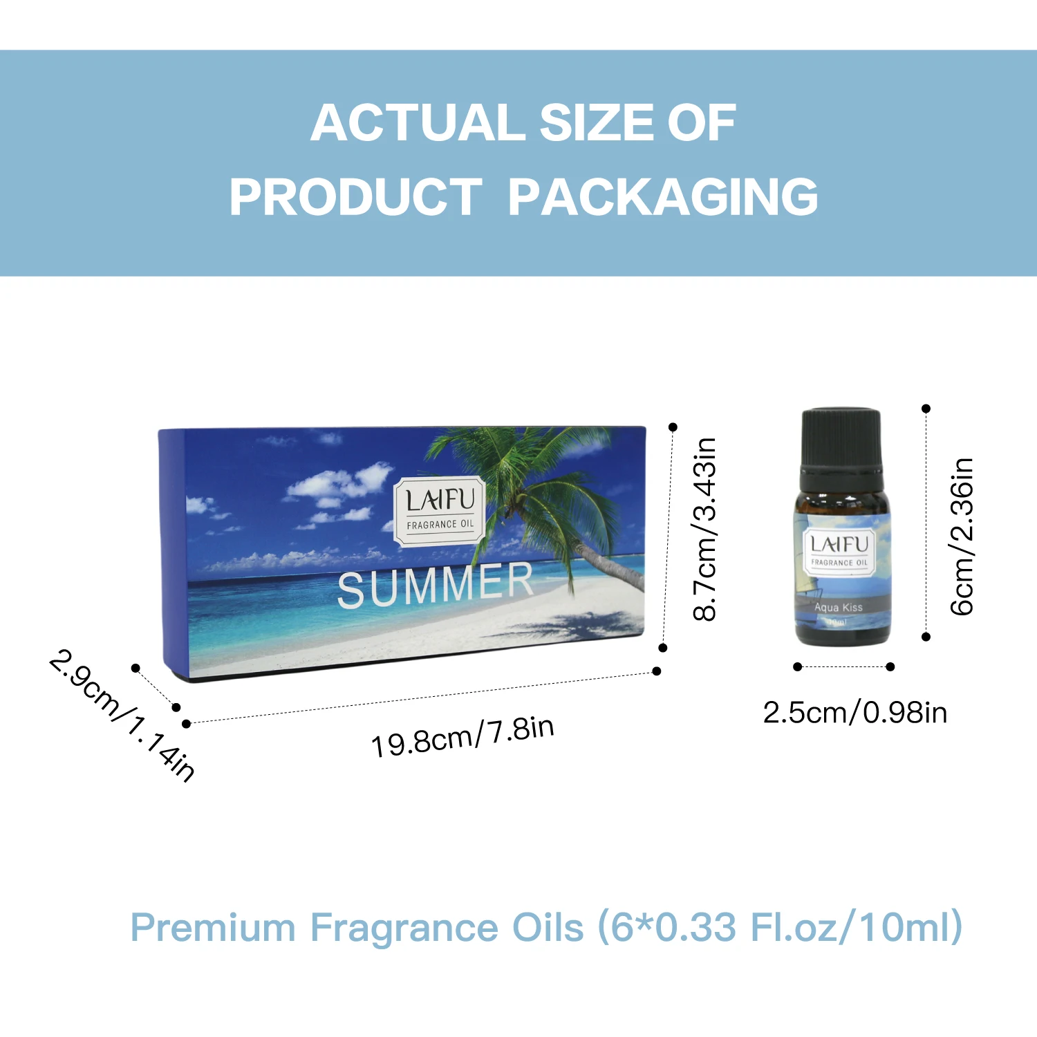 مجموعة الزيوت العطرية الصيفية مقاس 6 × 10 مل للناشر والعلاج العطري والشموع لصنع الروائح الاستوائية بلوميريا وجوز الهند وبينا كولادا والبال