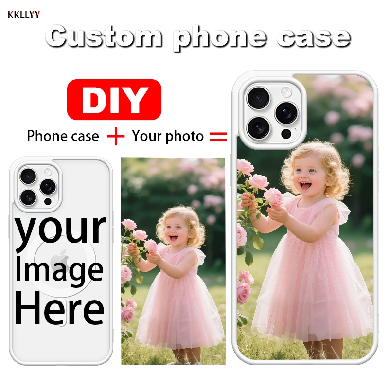 

Индивидуальный прозрачный мягкий магнитный чехол для телефона для iPhone 13, 16, 14, 15, 12, 11 Pro Max XS, противоударный, индивидуальный дизайн, фото «сделай сам»