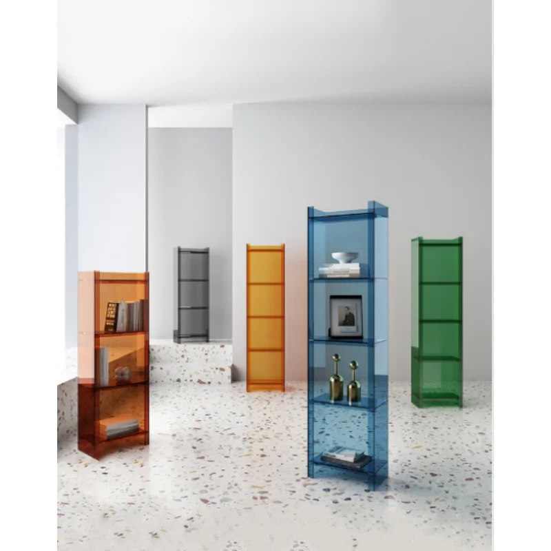 Acrylic bench bookcase bookshelf coffee table side table