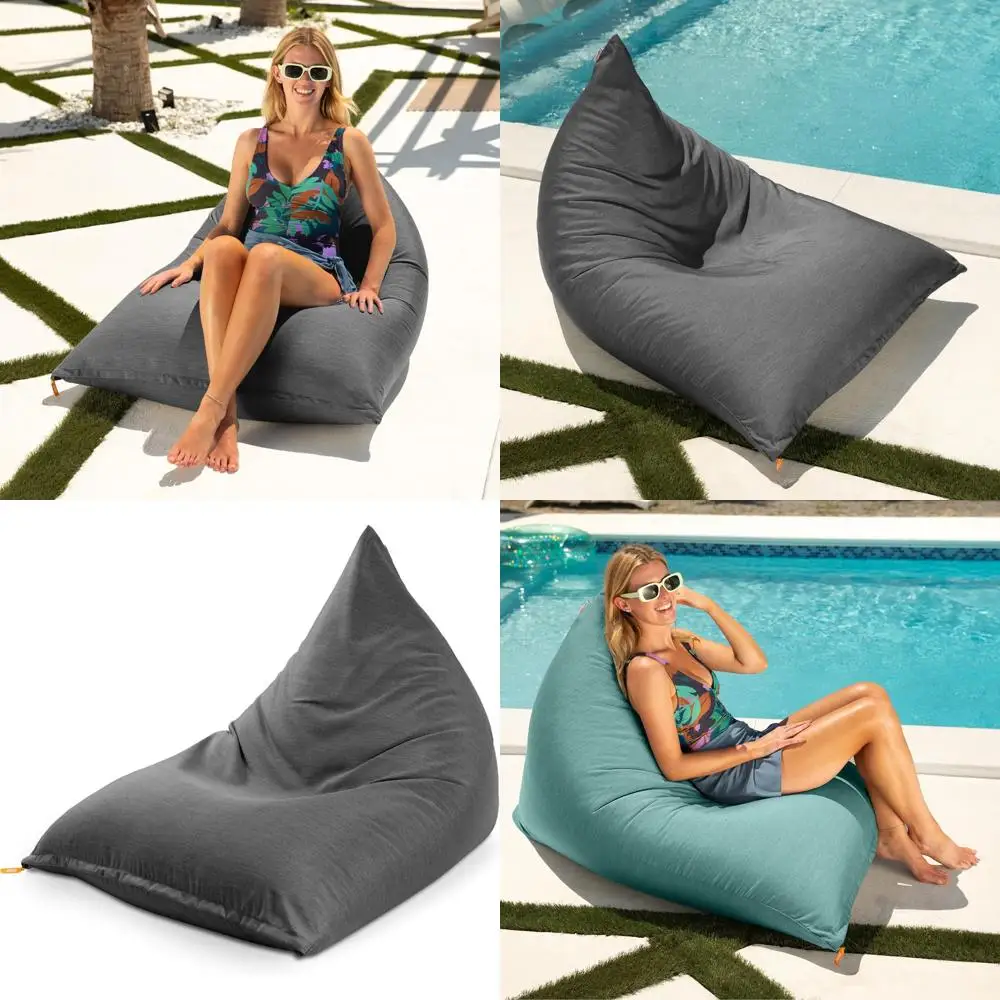 

Charcoal Sunbrella Outdoor Twist Bean Bag Chair
