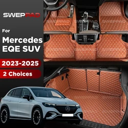 For Mercedes Benz EQE SUV 2025 2024 2023 Car floor mats Foot Pads 3D Car Trunk Mat Cargo Liner Carpet Accessories