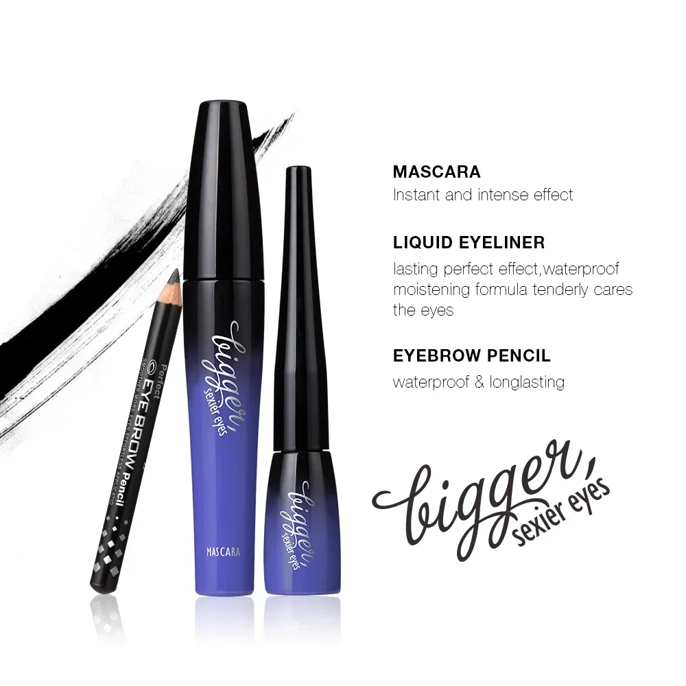 Menow perfekte Mascara und flüssige Eyeliner Make-up-Sets