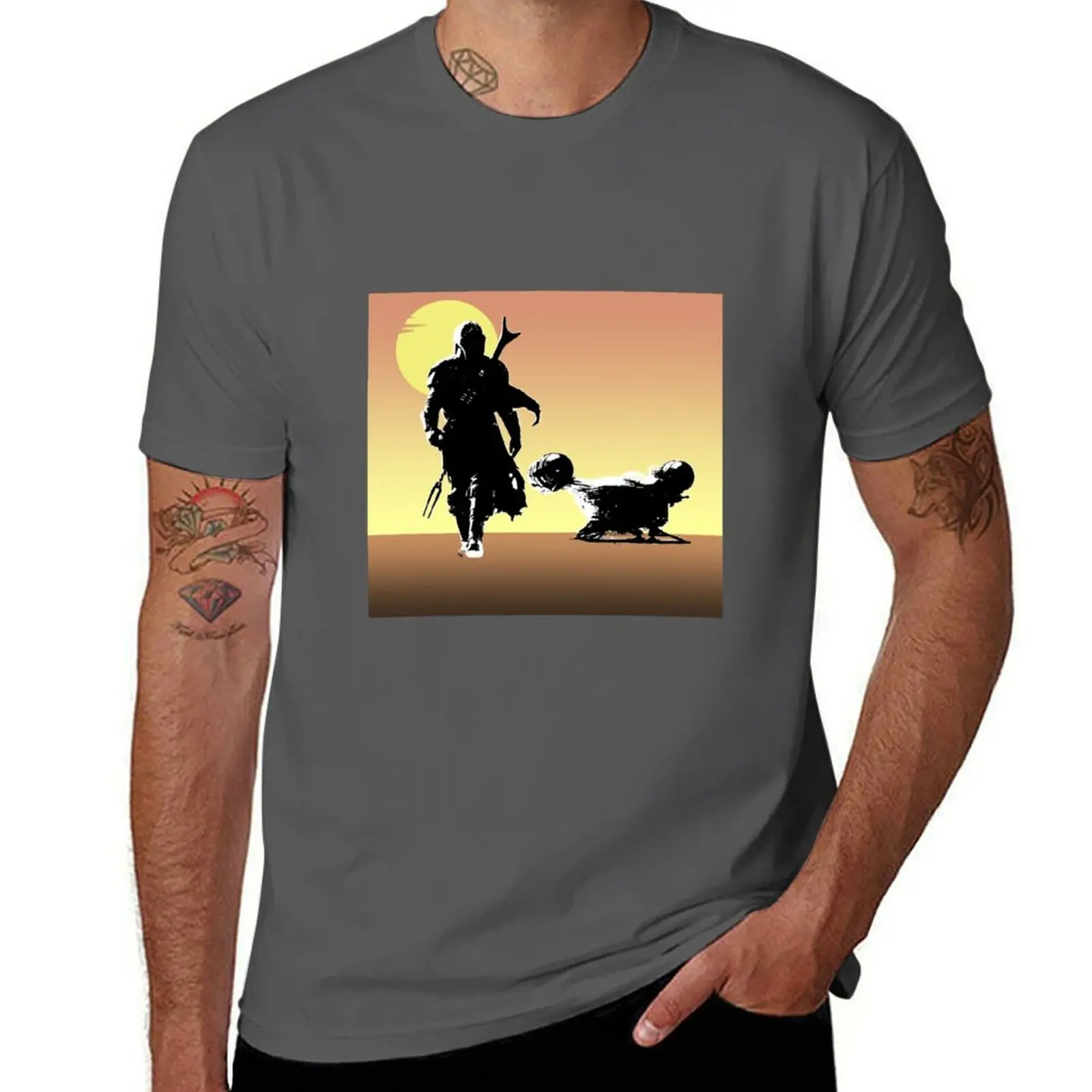 

MANDO and SHIP Sunset T-Shirt cotton t shirt pack t shirts for man graphic funny T-Shirt