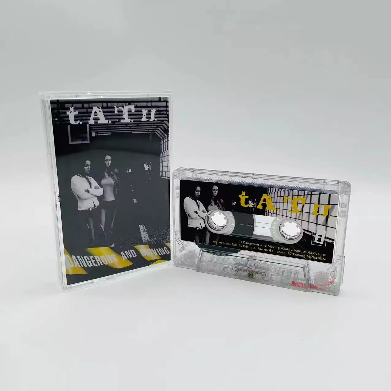 Classic t A T u Тату Music Tape Dangerous and Moving Album All About Us Cassettes Cosplay Recorder Car Walkman Soundtracks Box