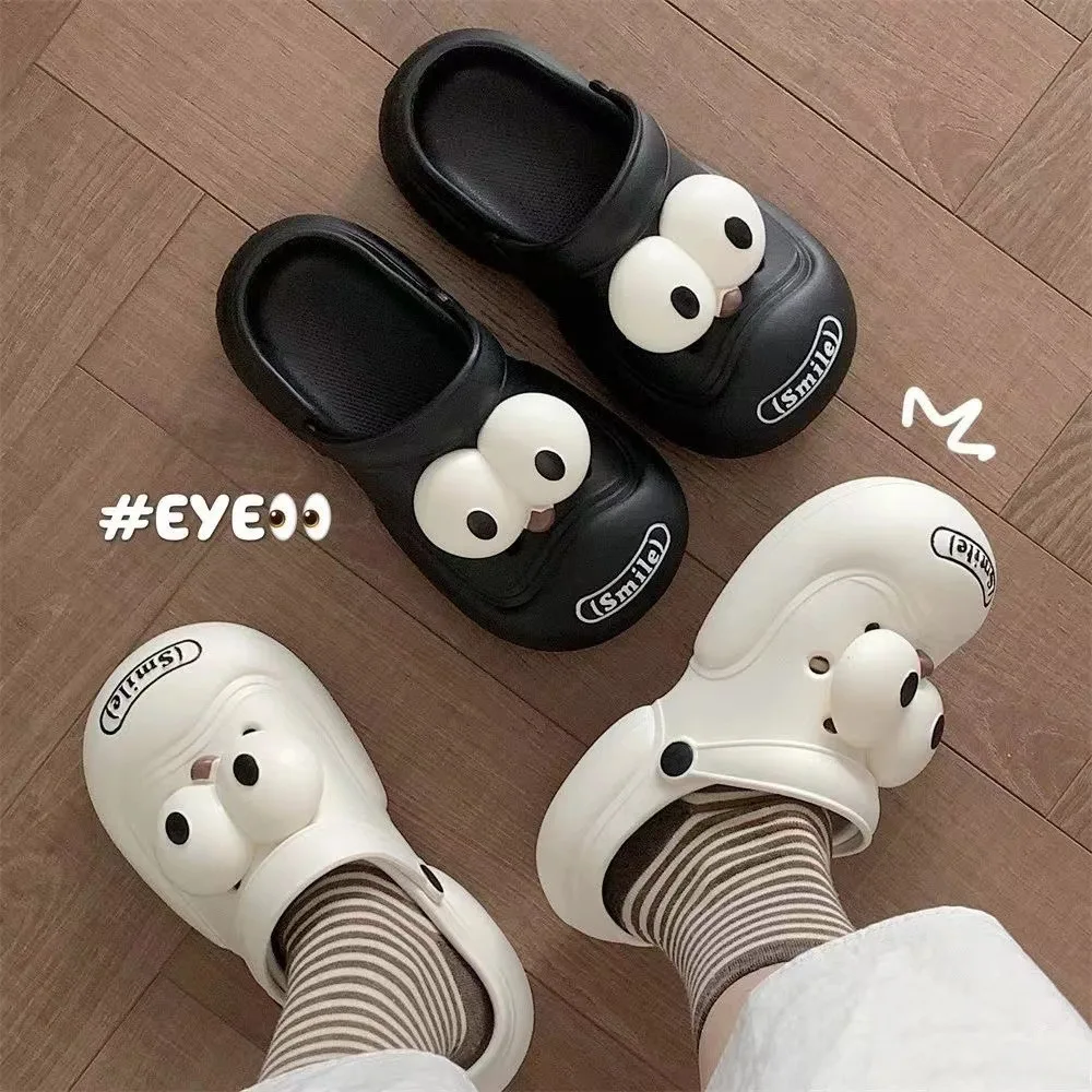 Тапочки Crocs аксессуары Симпатичные стерео глаза большого размера DIY украшение обуви Пряжка Цветок Смешные пряжки новая модель 2024
