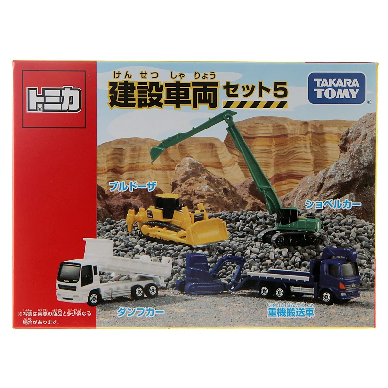 TAKARA TOMY Construction Vehicle Engineering car set 856566 alloy die cast simulation car model,toys for boys,gifts for children