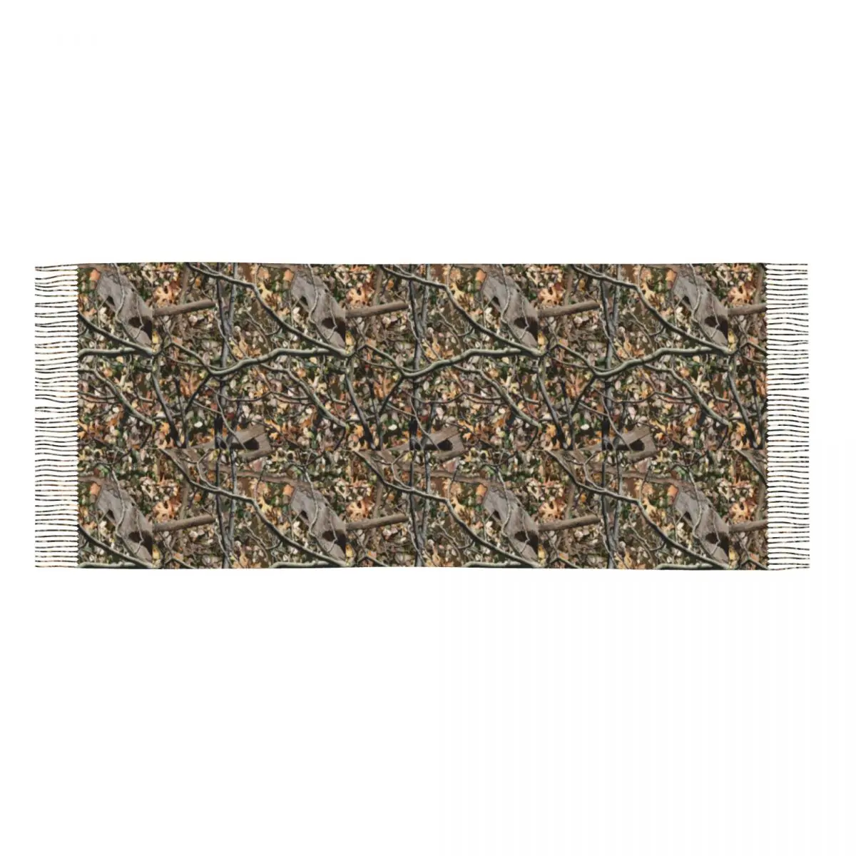 Personalized Printed Hunting Camo Tree Camouflage Pattern Scarf Women Men Winter Warm Scarves Shawls Wraps