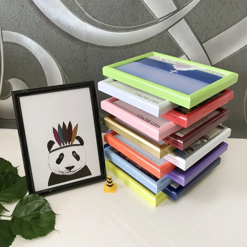 5/6/7 Inch European Simple Photo Frame Home Table Decor Retro Wooden Wedding Couple Recommendation Pictures Frames Gift Ornament