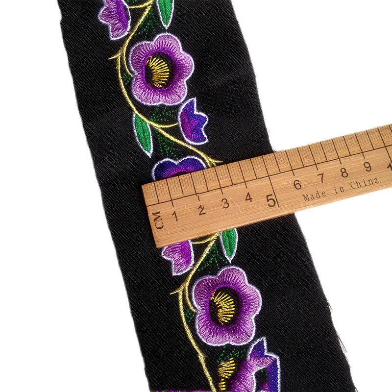 1M Jacquard Ribbon Trims Flowers for Clothing Straps Accessory