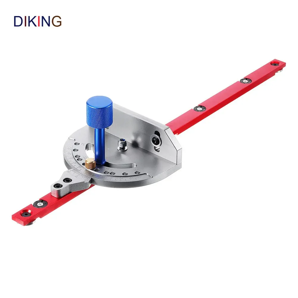 Diking-Sistema de calibre de inglete de ángulo para carpintería, enrutador de sierra de mesa, 450mm, 0-90 grados