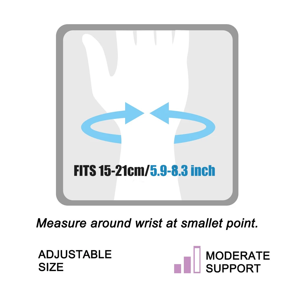 1Pcs Thumb Wrist Support Brace, Elastic Arthritis Fingerless Glove for Pain Relief, Wrist Compression Sleeve Splint for Sprained