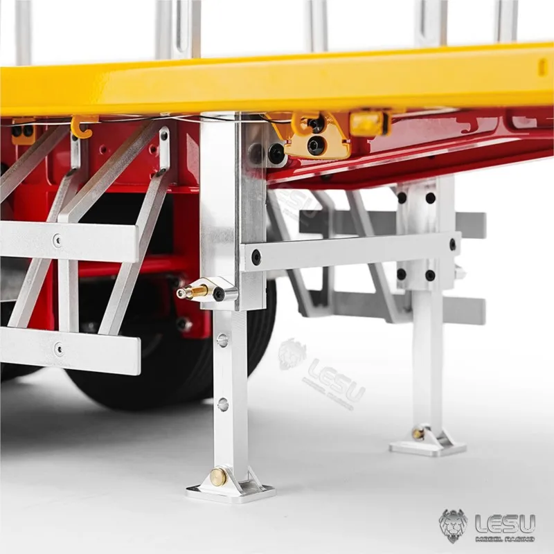 LESU 1/14 20FT 40 FT Halbmetall RC Anhänger bemaltes Modell für Spielzeug RC Traktor LKW Funksteuerung Auto Fahrzeugmodell