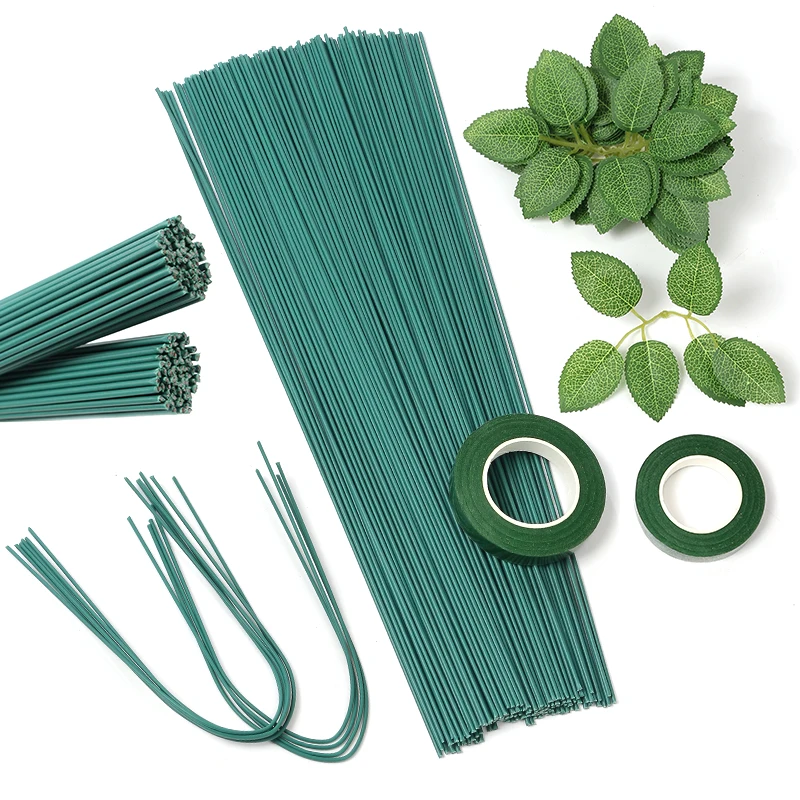 Künstliche Blumen Stab Stiel Zweige Eisendraht für zu Hause Hochzeit Dekoration Vase Blume Stick Pflanze Handwerk Bouquet Dekor Zubehör – Detail 16