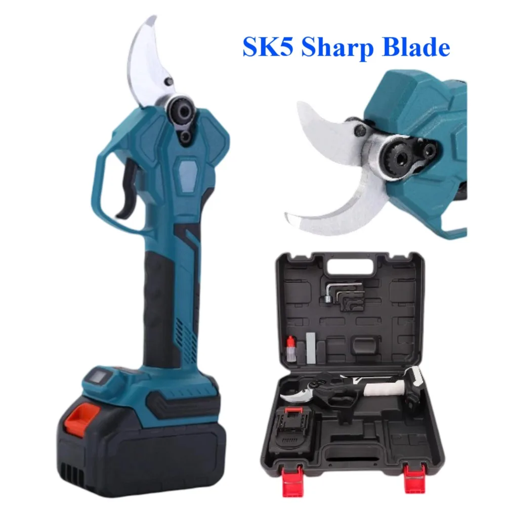 

40mm Professional Garden Tools Electric Cordless Brushless Motor Pruning Shears Tree Branch Trimming Cutters Garden Scissors