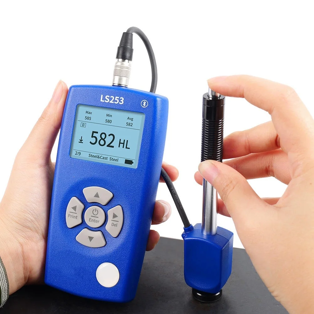 Lancol LS253 Portable Leeb Hardness Tester Multi Probe Built-in Orientation Sensor APP Supported Wireless Printer 12 Hardness