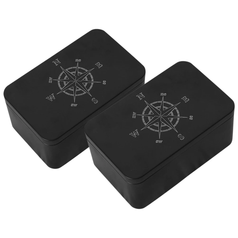 

2pcs Tarot Storage Box Rectangular Portable Holders Large Capacity Trading Cards Playing Card Case Wedding Card