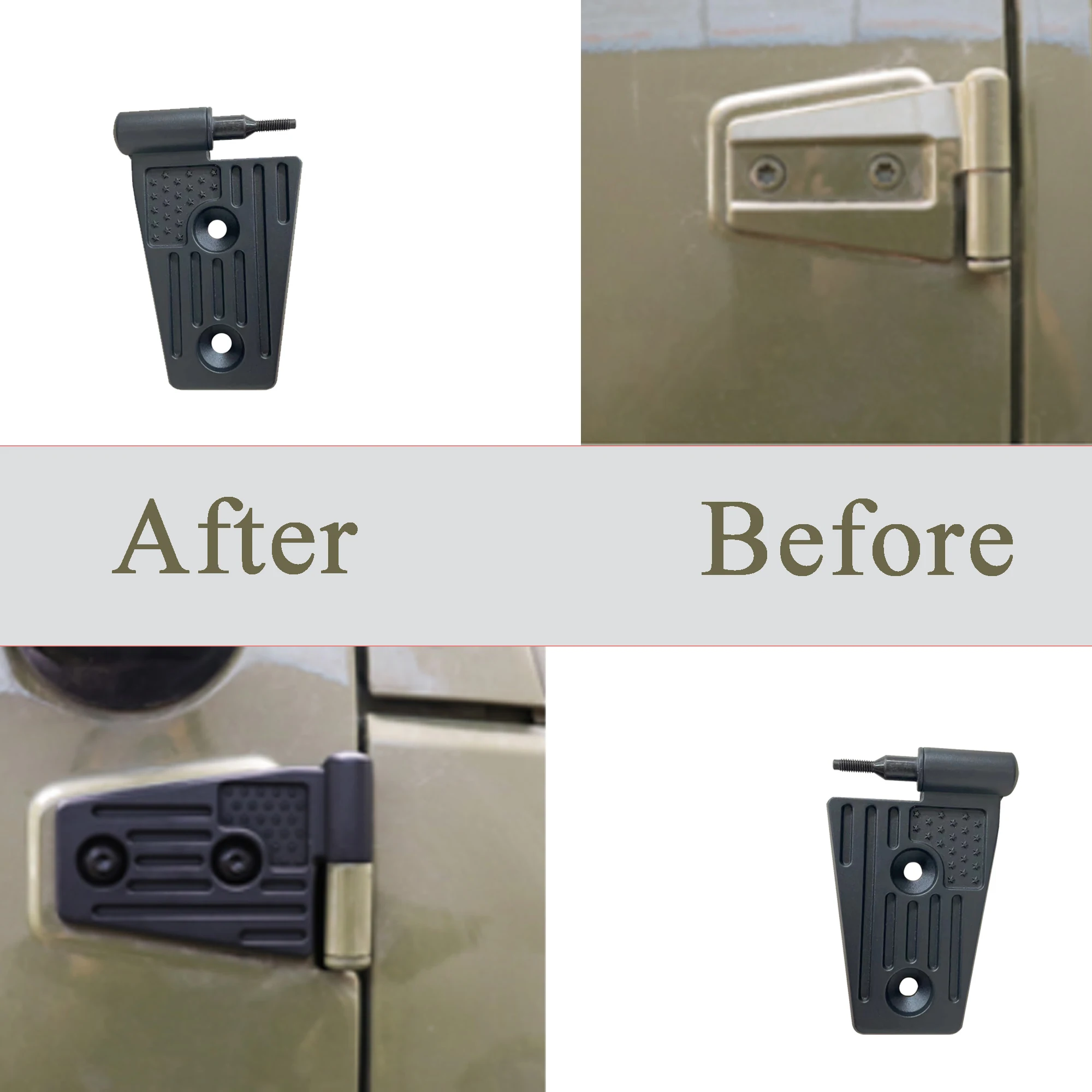 Car Door Hinges & Screw Bolts Repair Kit for Jeep Wrangler 2007-2018 JK JKU Sport Rubicon Sahara X Unlimited