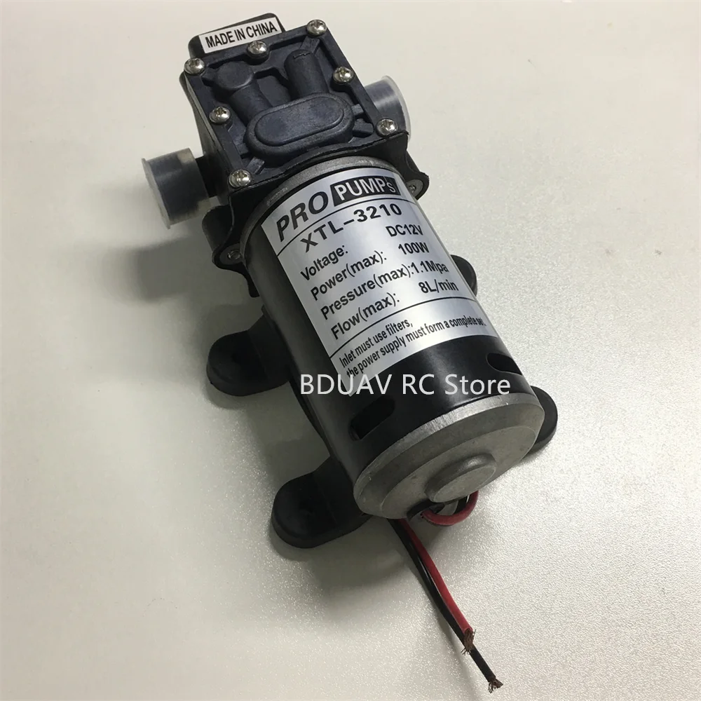 

1PCS 8L DC12V 100 W Brush Water Pump Micro Electric Diaphragm Pump for Agriculture Drone XTL 3210